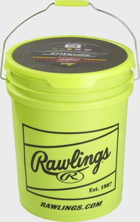 6 Gallon Bucket of 12" Batting Practice Softballs, 12 or 18 Balls