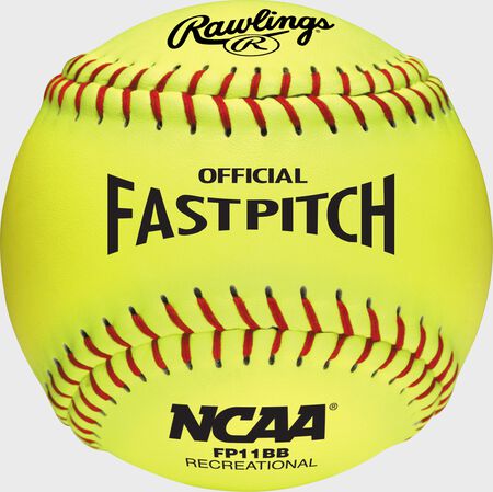 Rawlings 11-Inch NCAA Recreational Fastpitch Softball, 6 Pack or Dozen