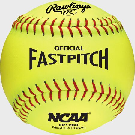 Rawlings 12-Inch NCAA Recreational Fastpitch Softball, 6 Pack or Dozen