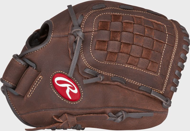 Web back view of Player Preferred 12-in infield/pitcher glove loading=