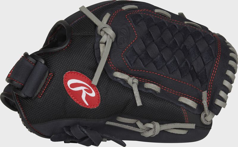 Web back view of Renegade 12-in infield Softball glove loading=