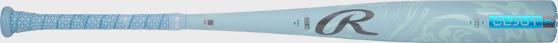 A blue Rawlings 2025 Clout AI -3 BBCOR bat loading=