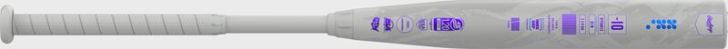 A gray Rawlings Mantra Reverse fastpitch softball bat loading=