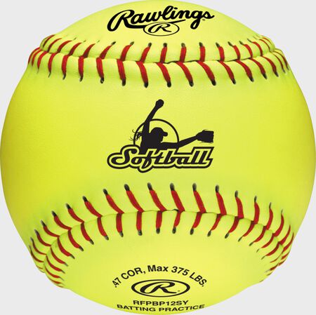 Fastpitch 12" Batting Practice Softballs, 6 Pack or Dozen