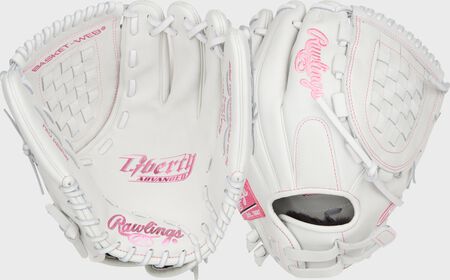 Liberty Advanced Color Series 12 in Fastpitch Glove, White/Pink
