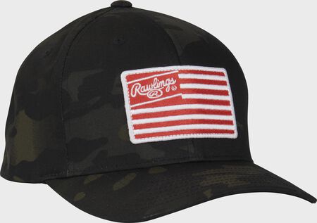 Rawlings Black Camo Snapback Hat