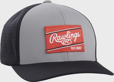 Rawlings Black FlexFit Laser Cut Vented Hat