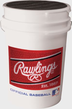 Bucket of Official League Competition Grade Practice Baseballs