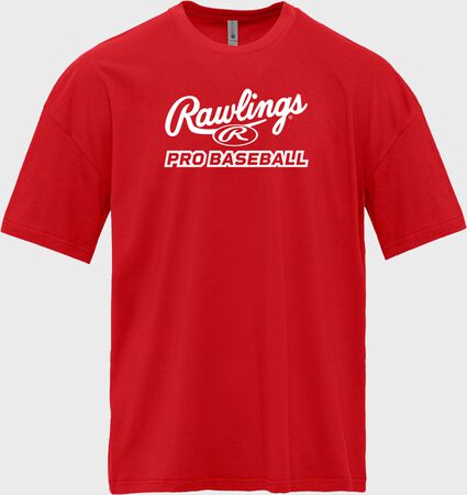Rawlings Red Pro Baseball T-Shirt